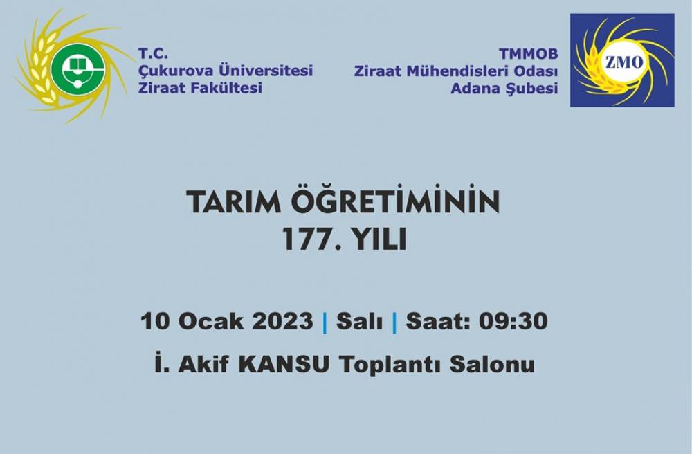 Tarım Öğretiminin 177. Yılı